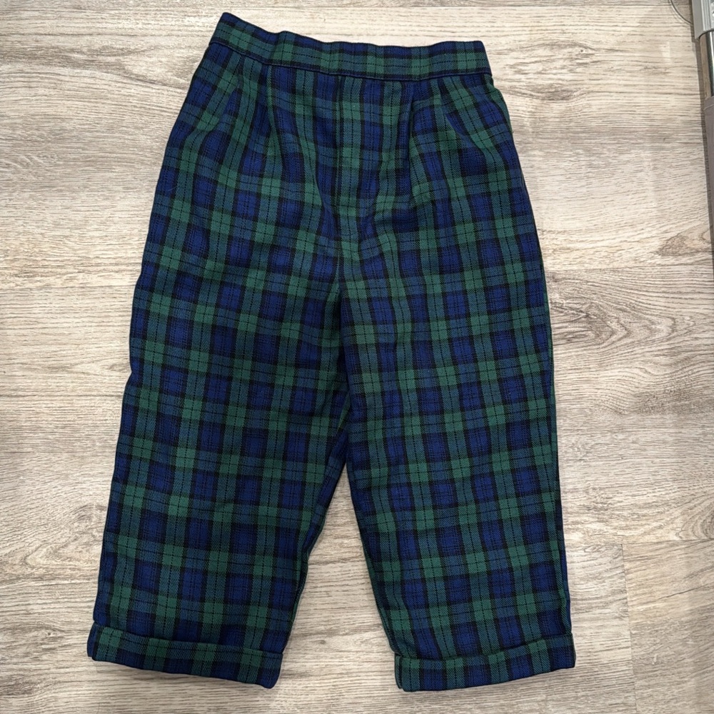 Class Club Green and Blue Plaid Pants